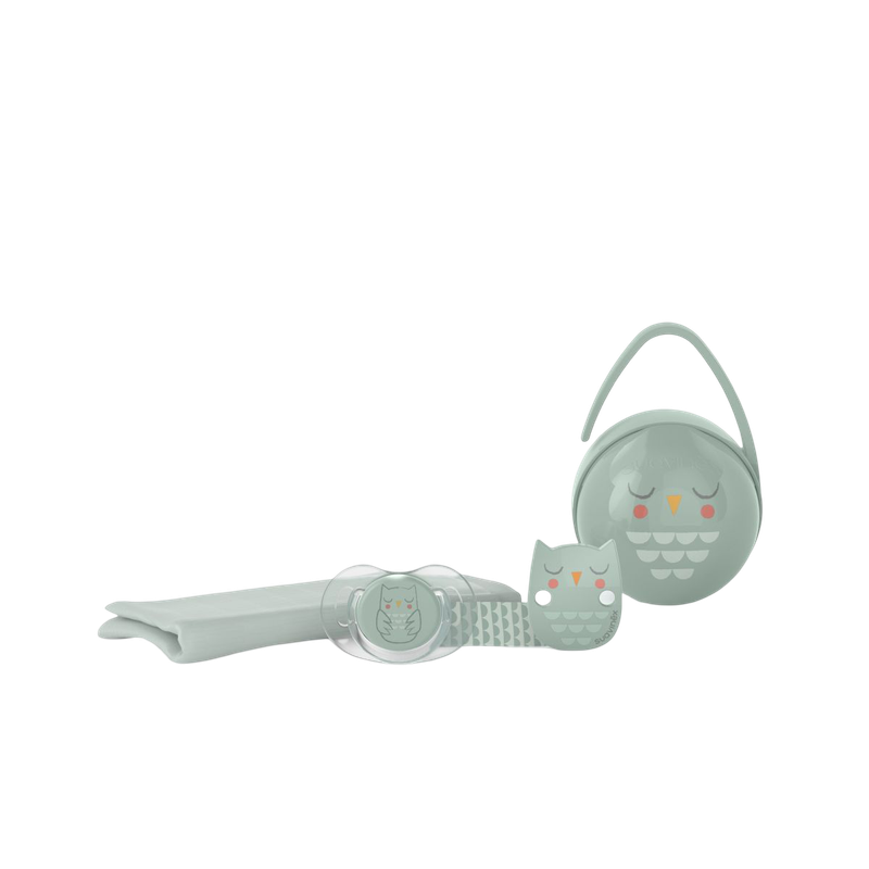 Suavinex Baby 4 piece Gift Set - Bonhomia Owl Green