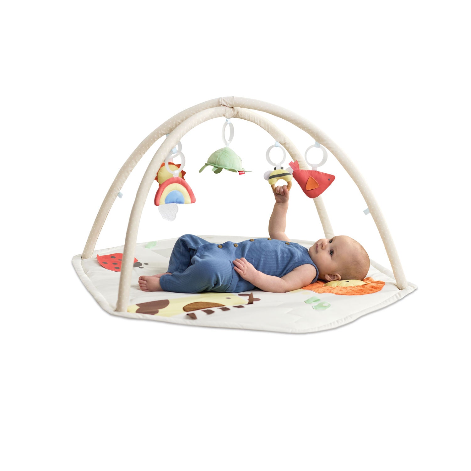 Skip Hop Geometric Wonders Activity Gym (With Crocodile Tummy Time Mirror)
