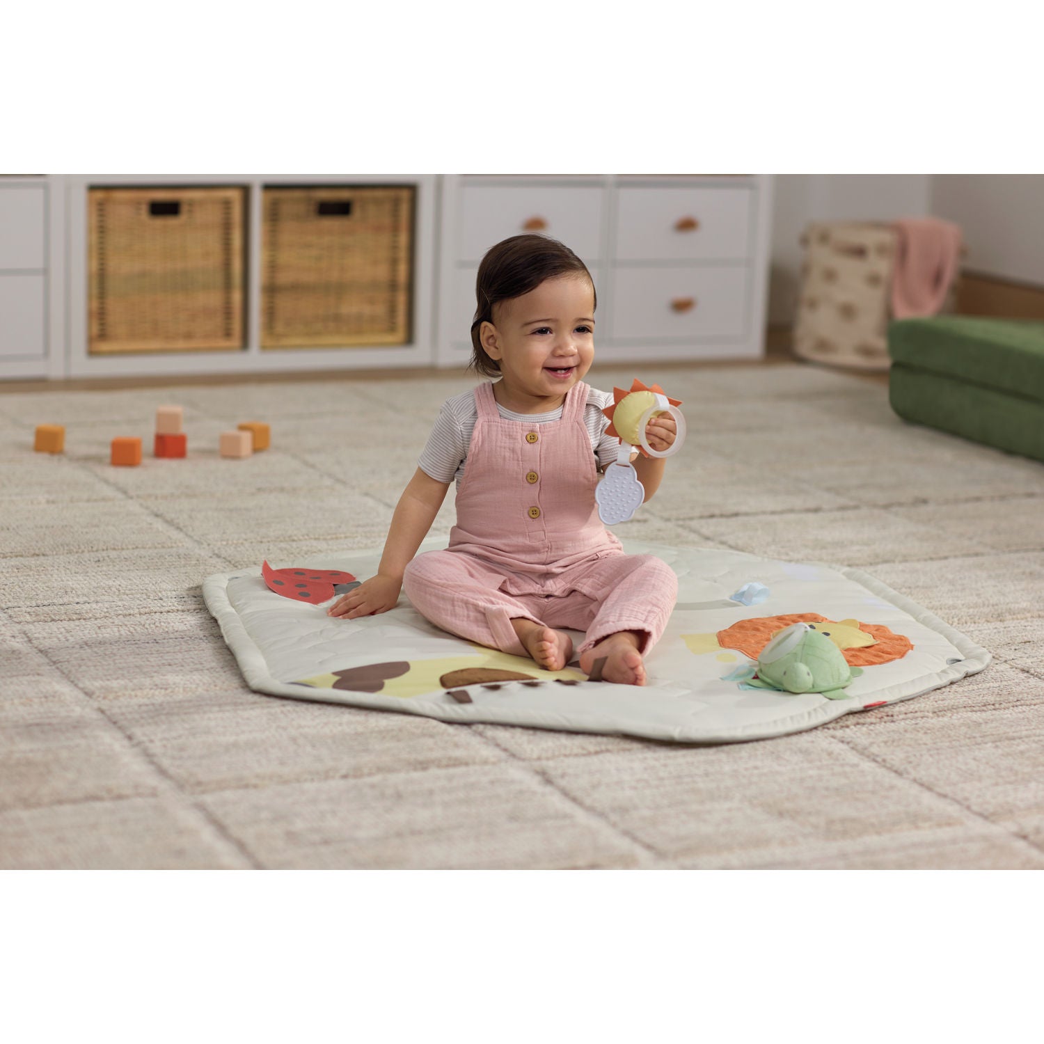 Skip Hop Geometric Wonders Activity Gym (With Crocodile Tummy Time Mirror)
