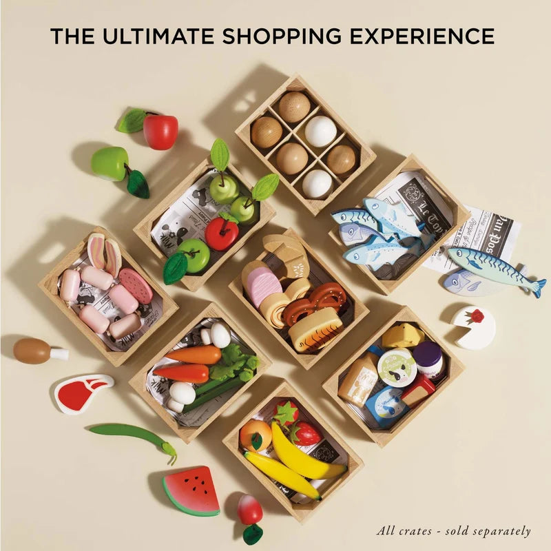 Le Toy Van Wooden Market Crate - Smoothie Fruit