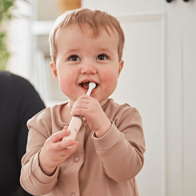 Matchstick Monkey Baby Sonic Toothbrush - Dusty Pink