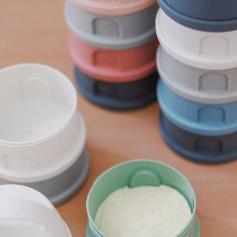 Beaba Formula & Snacks Container - Mineral Grey/Blue