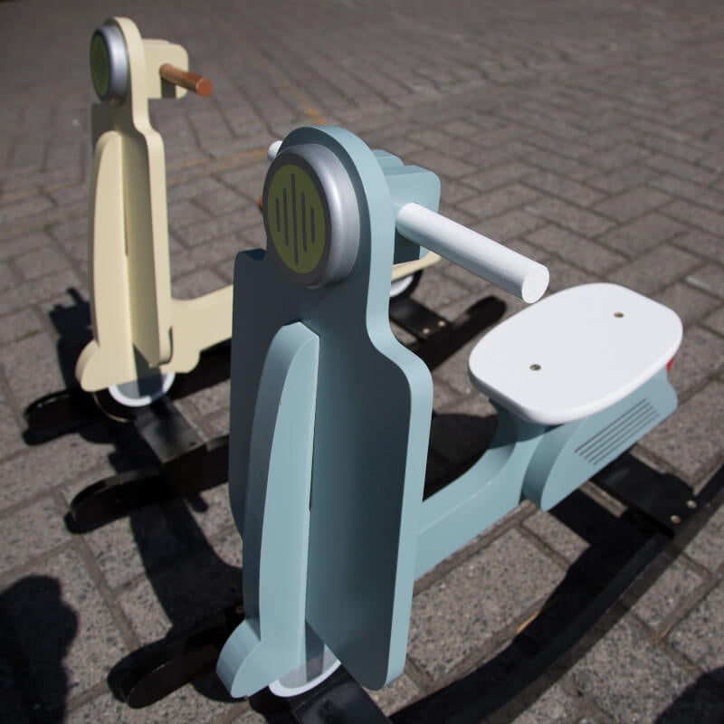 Childhome Rocking Scooter - Mint Blue / Black