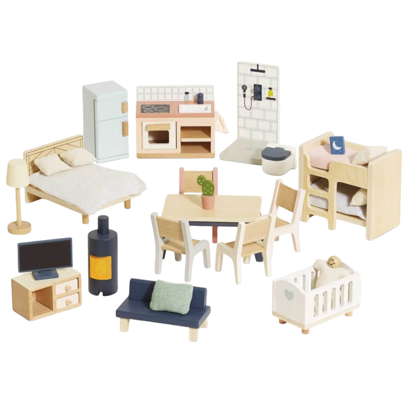 Le Toy Van Complete Dolls House Furniture Set - 35 Pieces
