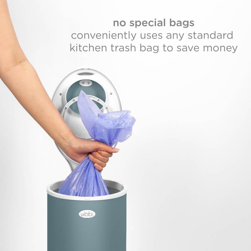 Ubbi Diaper Pail - Matte Open Water