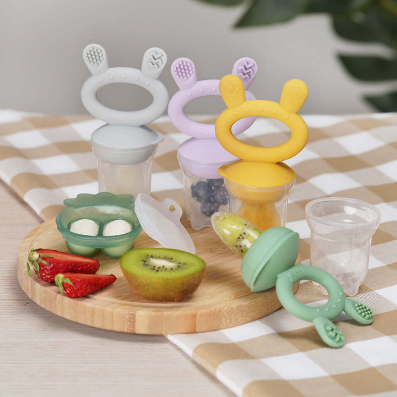 Haakaa Freeze-N-Feed Mini Combo - Feeder + Pea Green Tray (Assorted Colours)
