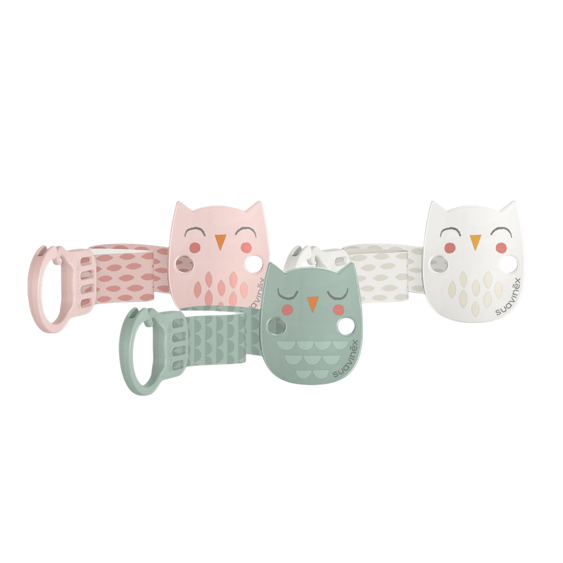Suavinex Ribbon Soother Clip - Bonhomia Owl