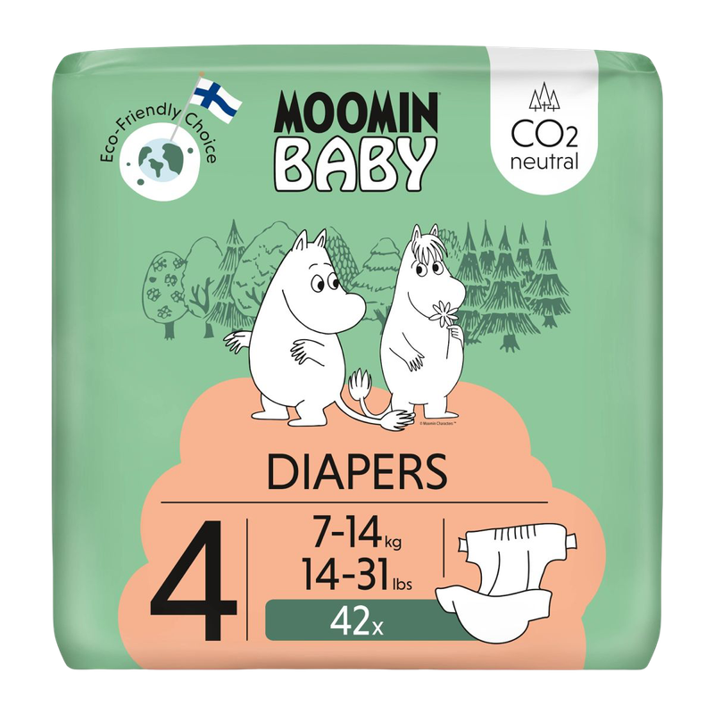 Moomin Baby Baby Diapers Size 4 (7-14Kg) 42pcs