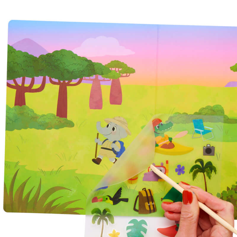 Ooly Set The Scene Transfer Sticker Magic - Jungle Journey