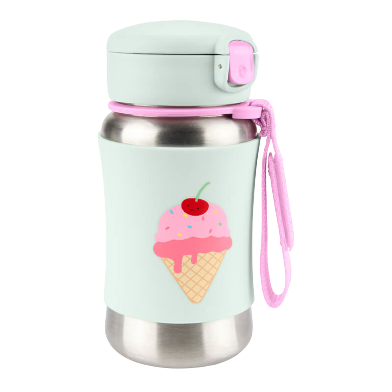 Skip Hop Spark Style Stainless Steel Straw Bottle 350ml
