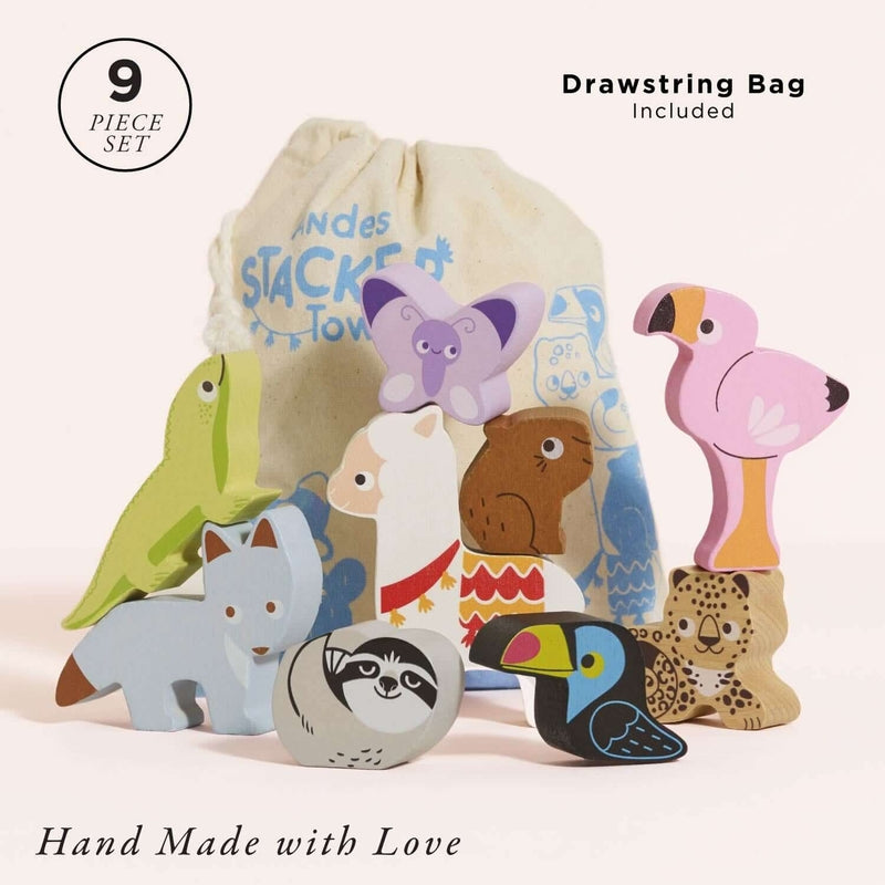 Le Toy Van Stacking Andes Animals & Bag