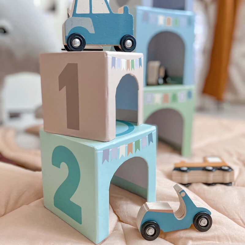 Jabadabado Stacking Cubes - Vehicles