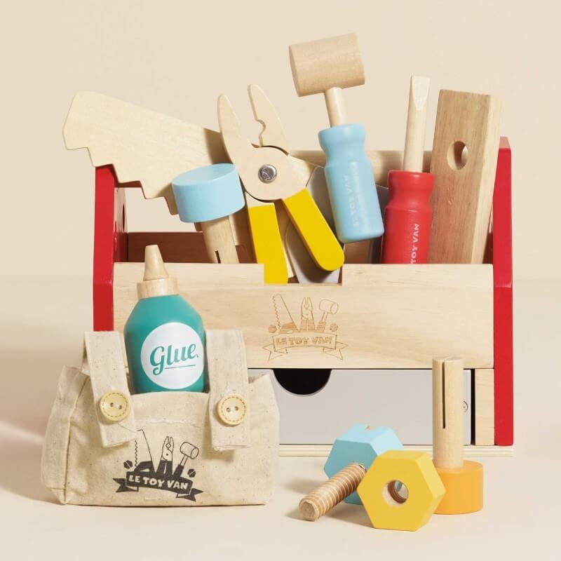 Le Toy Van Wooden Tool Box & Tools