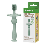 Haakaa 360 Silicone Toothbrush - Pea Green