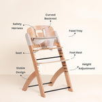 Childhome Evosit High Chair + Feeding Tray