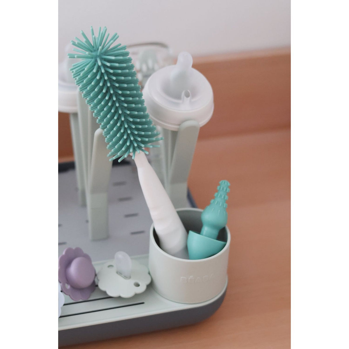 Beaba Silicone Bottle Brush - Sage Green