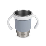 Beaba Click & Drink 360 Stainless Steel Learning Cup 240ml - Pebble