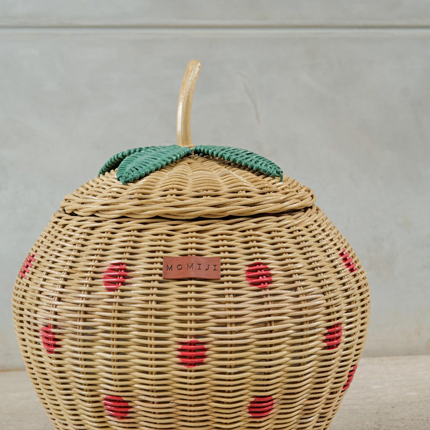 MOMIJI Strawberry Wicker Basket
