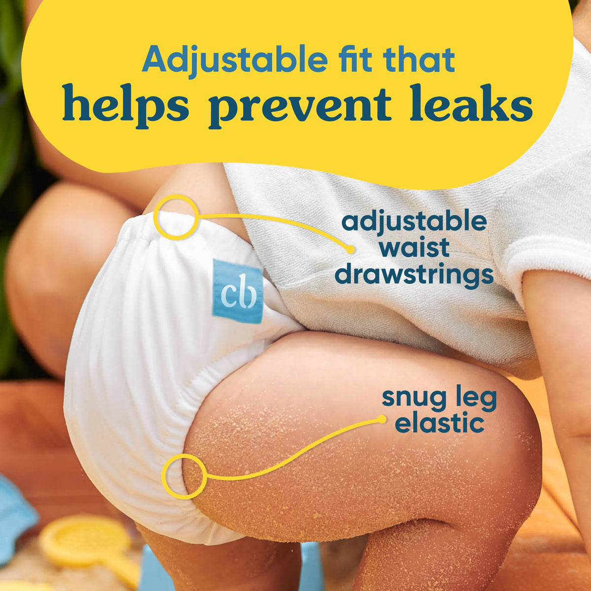 Charlie Banana Reusable Swim Diaper Drawstring - Mr Dragon