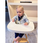 Childhome Evolu Feeding Tray + Silicone Placemat - White