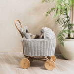 MOMIJI Colette Rattan Stroller - White