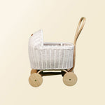 MOMIJI Colette Rattan Stroller - White