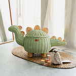 MOMIJI Dinosaur Storage Basket - Extra Large Mint Green