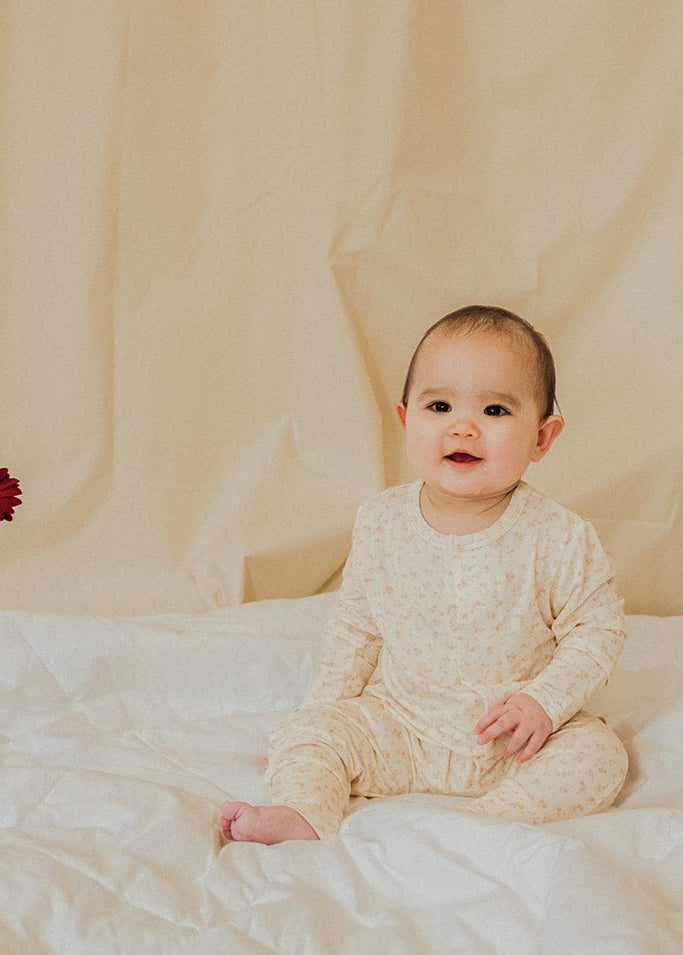 Magnetic Baby Sleepsuit - Still in Bloom