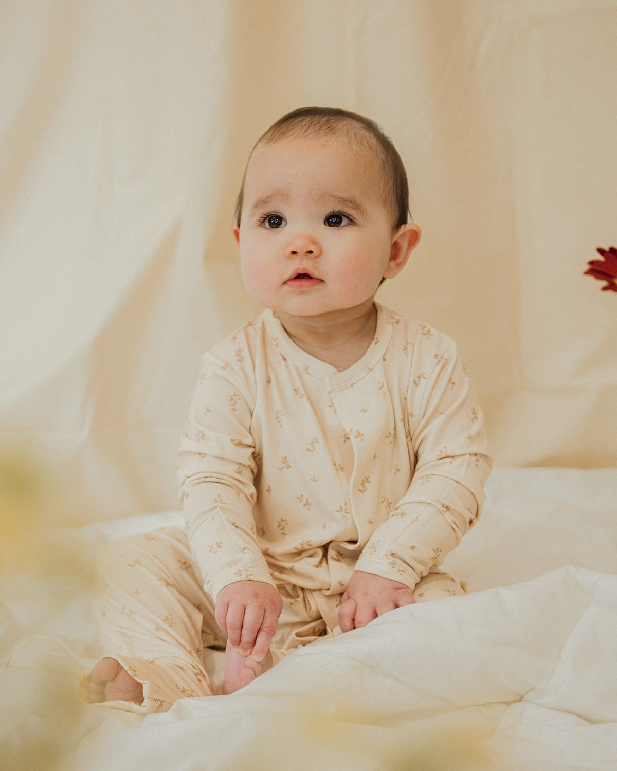 Magnetic Baby Sleepsuit - Still in Bloom