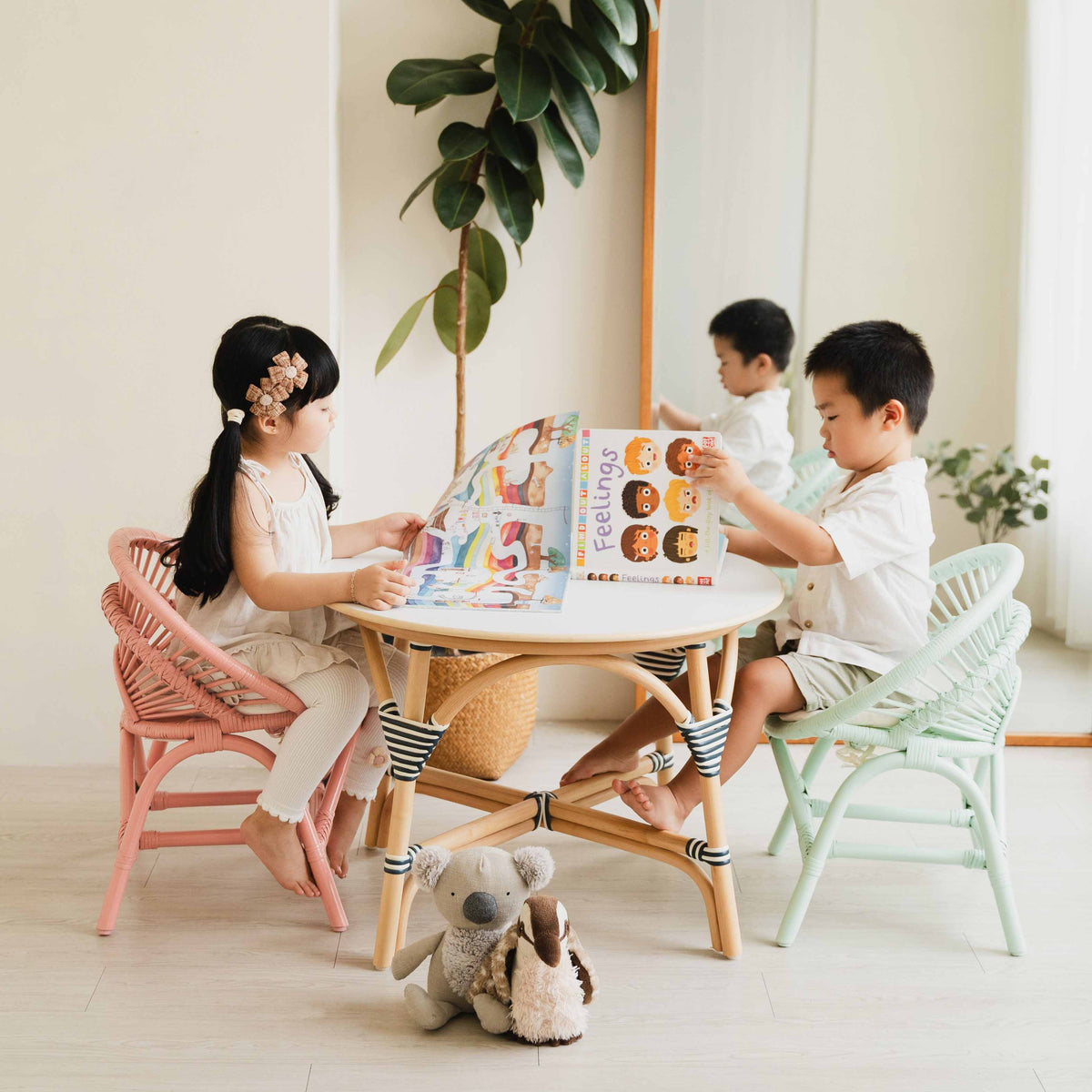 MOMIJI Maya Kids Chair - Peach Pink