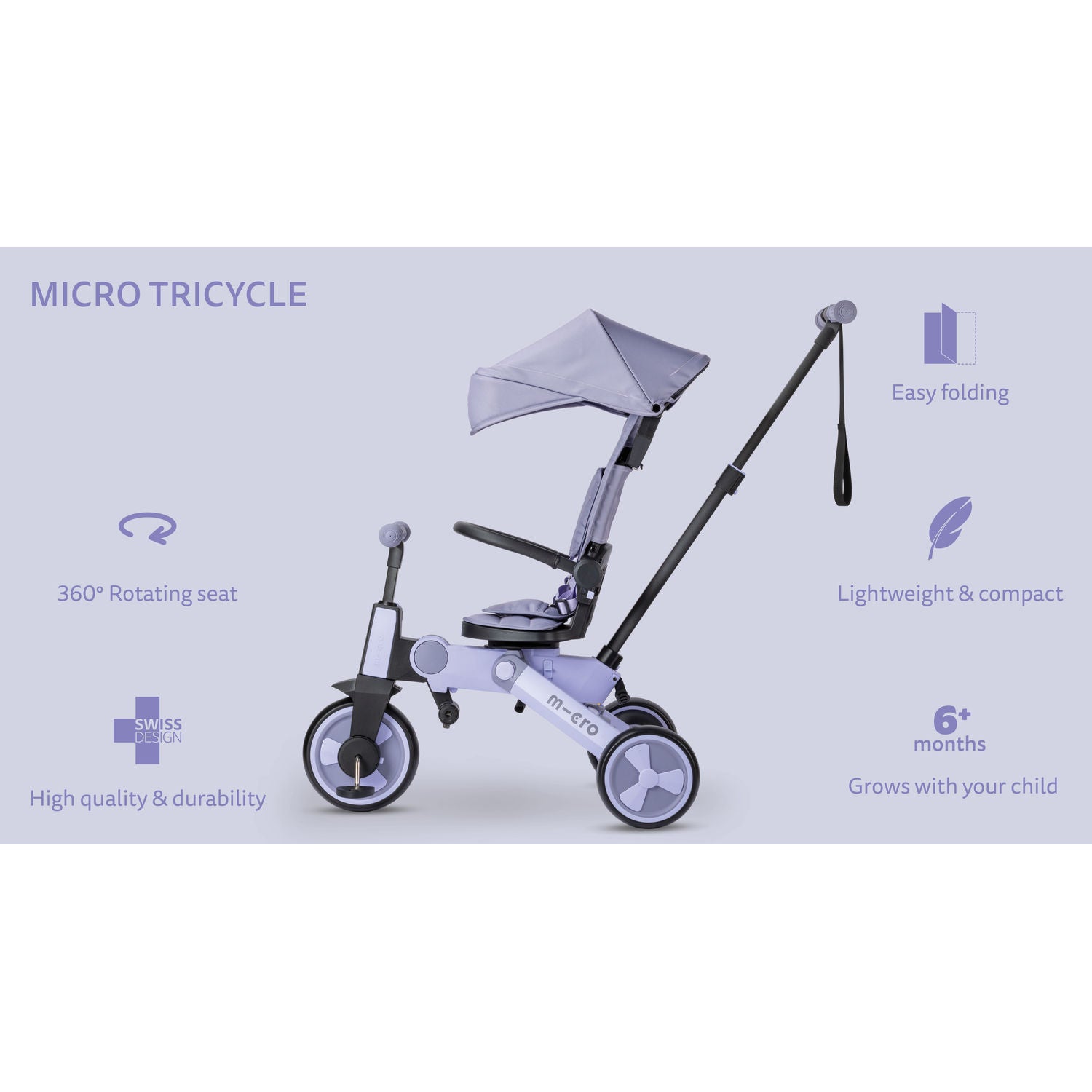 Micro Tricycle - Purple