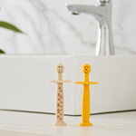 Matchstick Monkey Toothbrush With Stopper - Lion & Giraffe