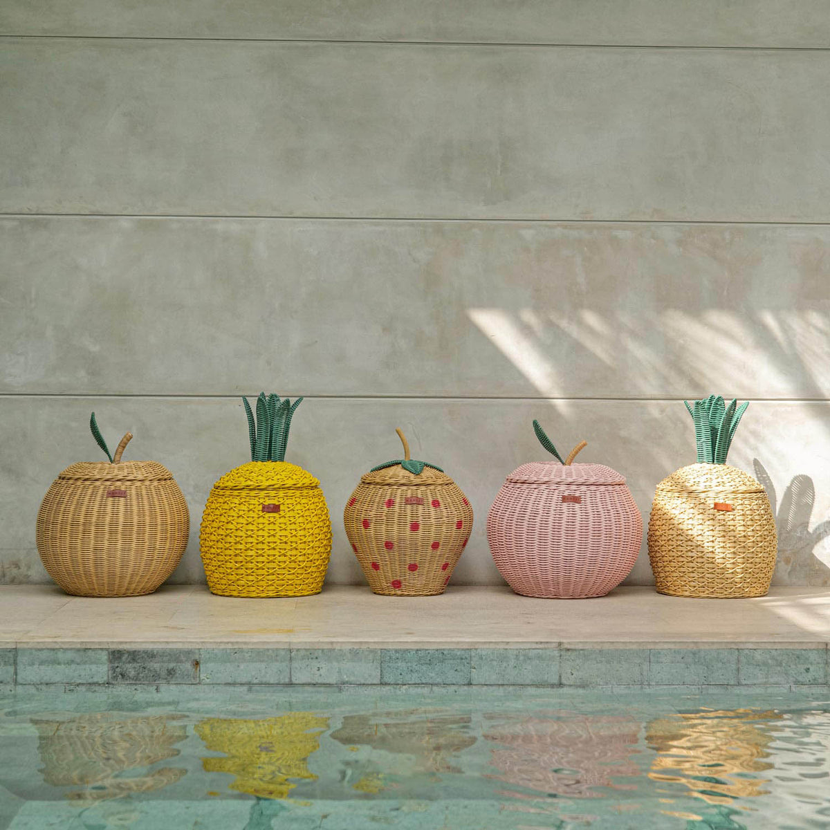 MOMIJI Pineapple Storage Basket Medium - Natural