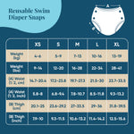 Charlie Banana Reusable Swim Diaper Snaps - The Whale on White