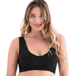 Belly Bandit Anti Bra (V-Neck) with Removable Pads - Black