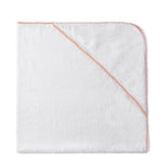 Malabar Baby Bamboo Pom Pom Hooded Towel - Peach