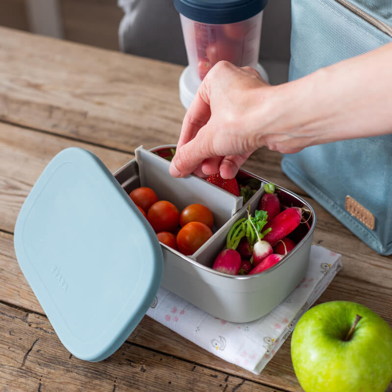 Beaba Stainless Steel Lunch Box - Windy Blue