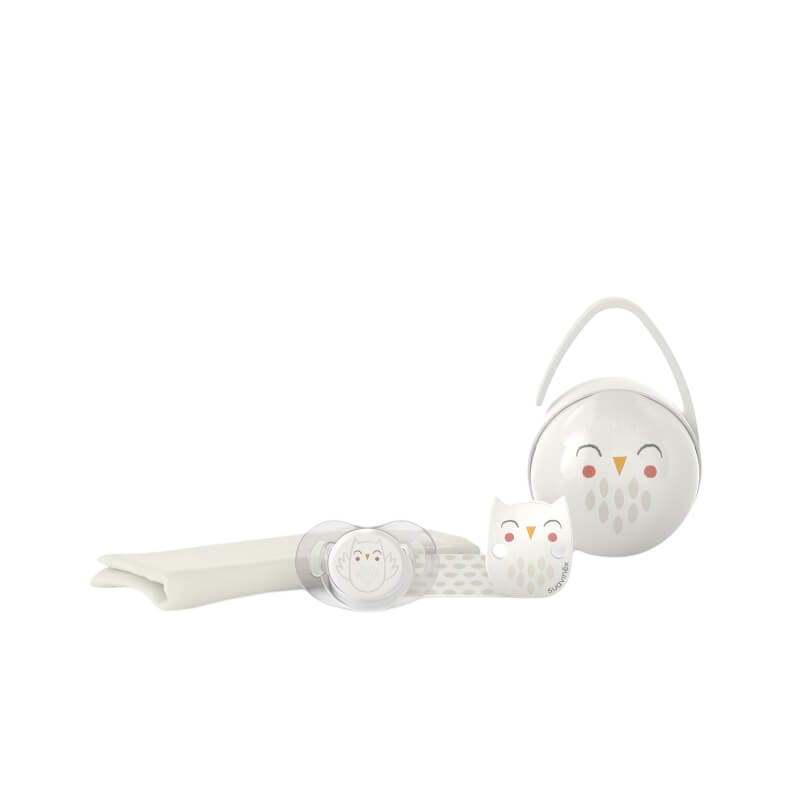 Suavinex Baby 4 Piece Gift Set - Bonhomia Owl Beige