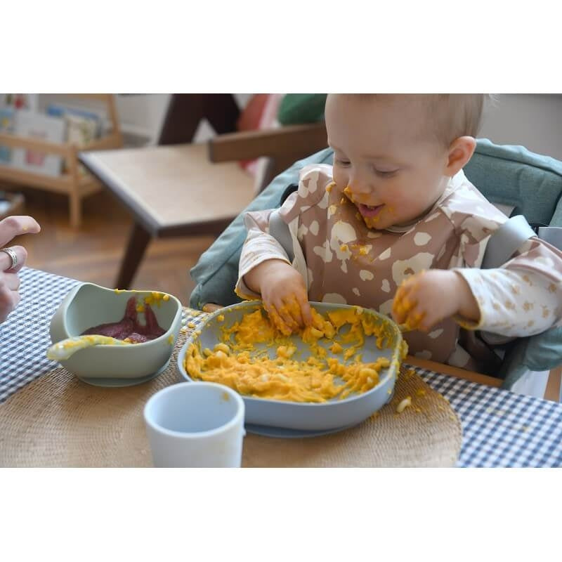 Beaba Curved Silicone Suction Meal Set