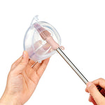 Haakaa Double-Ended Silicone Brush - Blush