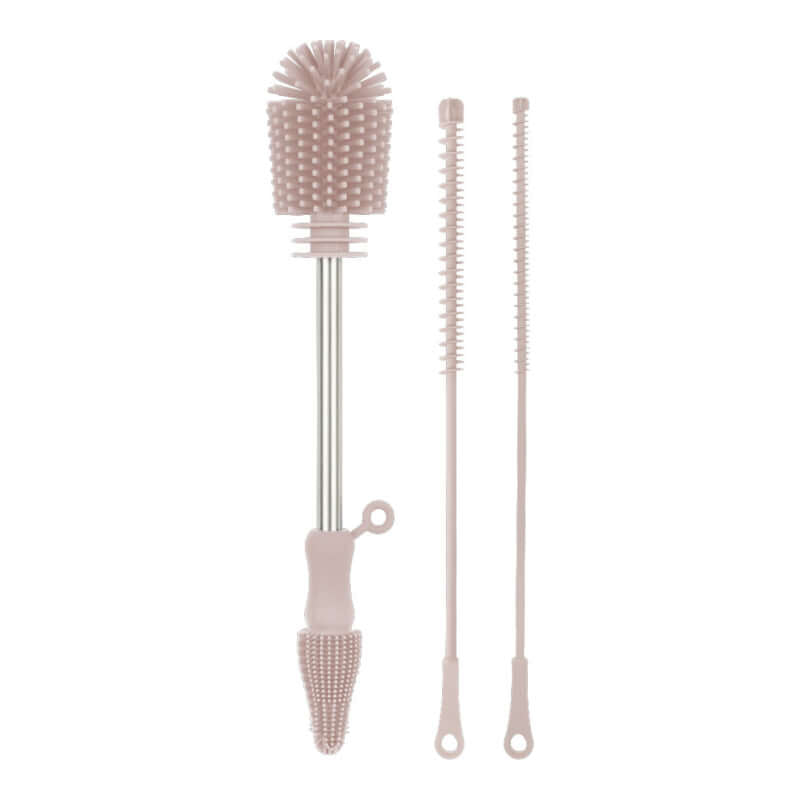Haakaa Double-Ended Silicone Brush - Blush