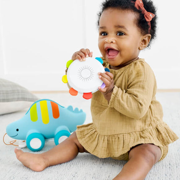 Skip Hop Explore & More Dinosaur 3-In-1 Baby Musical Pull Toy