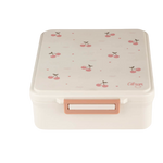 Citron Grand Lunch Box with 4 Compartments and Food Jar - Cherry