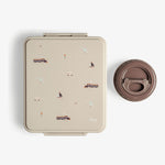 Citron Grand Lunch Box with 4 Compartments and Food Jar - Vehicles