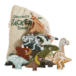 Le Toy Van Stacking Jurassic Dinosaurs & Bag