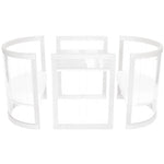 Babyhood Kaylula Sova Cot Clear with Mattress - White