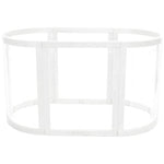Babyhood Kaylula Sova Cot Clear with Mattress - White