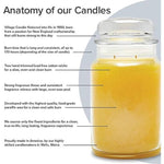 Village Candle Large Glass Apothecary Jar 26oz - Pure Linen