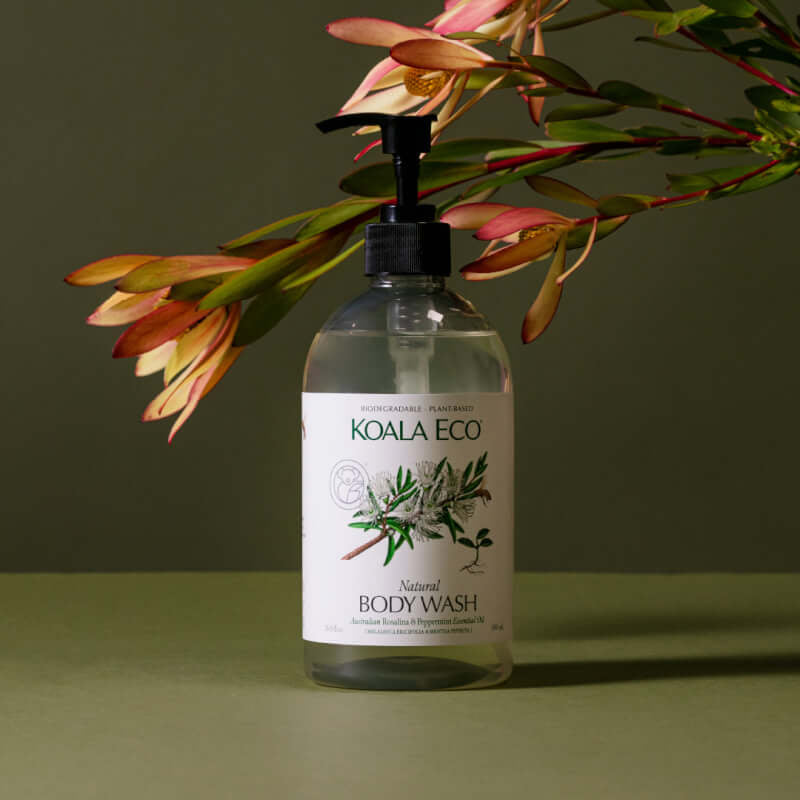 Koala Eco Natural Body Wash - Rosalina & Peppermint 500ml (Exp: 7/27)