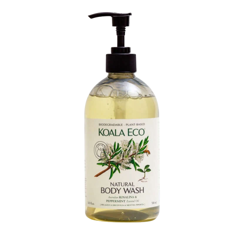 Koala Eco Natural Body Wash - Rosalina & Peppermint 500ml (Exp: 7/27)